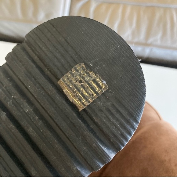 Free People Sabrina Mary Jane Taupe Suede Platforms Sz 37 - Picture 11 of 11